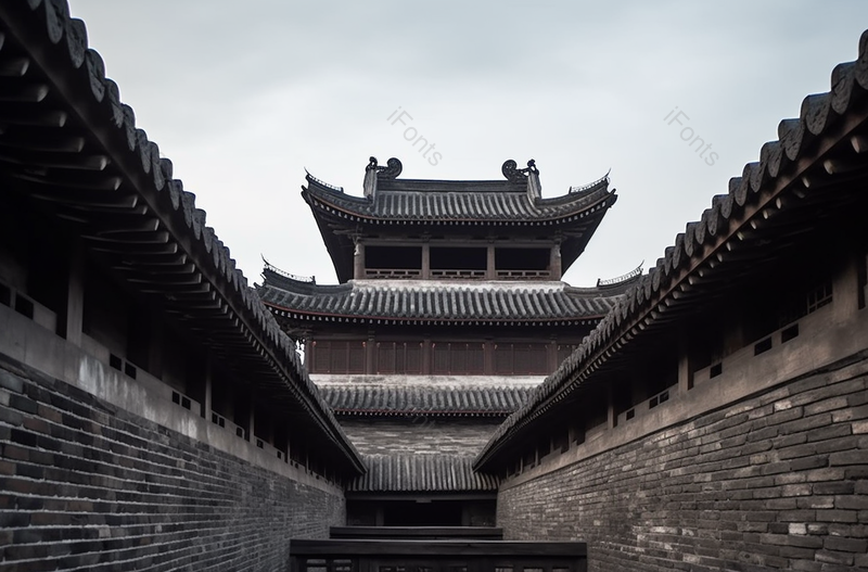 灰色古建筑古镇老旧房檐墙壁摄影图,高清,摄影图,摄影图片,图片大全,摄影图免费下载